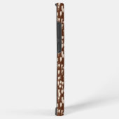 Brown Cream Beige Abstract Pattern Samsung Galaxy Hoesje (Rechterkant)