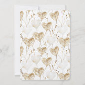 Brown Cream Boho Hearts Vrijgezellenfeest Kaart (Achterkant)