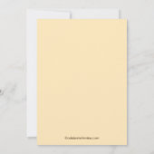 Brown & Cream Damask Bridal Shower Invitation Kaart (Achterkant)