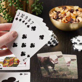 Brown Cream Koe Pokerkaarten