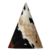 Brown Cream Koeienhuid Cowgirl Cowboy Verjaardag Feesthoedjes (Links)