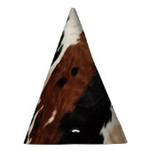 Brown Cream Koeienhuid Cowgirl Cowboy Verjaardag Feesthoedjes (Rechts)
