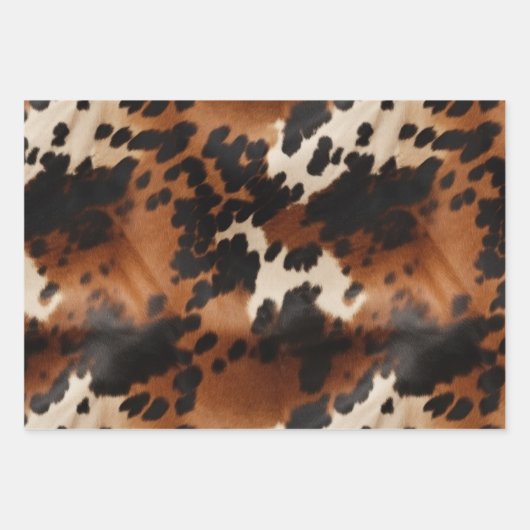 Brown Cream Koeienhuid Inpakpapier Vel (Voorkant 2)