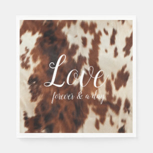 Brown Cream Koeienhuid Servet