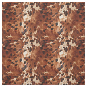 Brown Cream Koeienhuid Stof