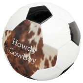 Brown Cream Koeienhuid Voetbal (Drie kwart)