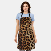 Brown Cream Leopard Animal  Schort (Gedragen)