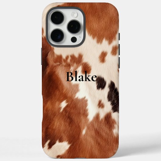 Brown Cream Southwest Cowhide Christmas Case-Mate iPhone Case (Achterkant)