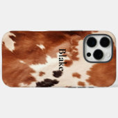 Brown Cream Southwest Cowhide Christmas Case-Mate iPhone Case (Achterkant (horizontaal))