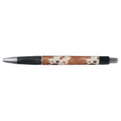 Brown Cream Southwest Cowhide Christmas Pen (Voorkant)