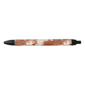 Brown Cream Southwest Cowhide Christmas Zwarte Inkt Pen (Voorkant)