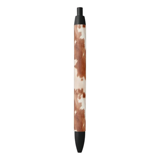 Brown Cream Southwest Cowhide Christmas Zwarte Inkt Pen (Voorkant Verticaal)