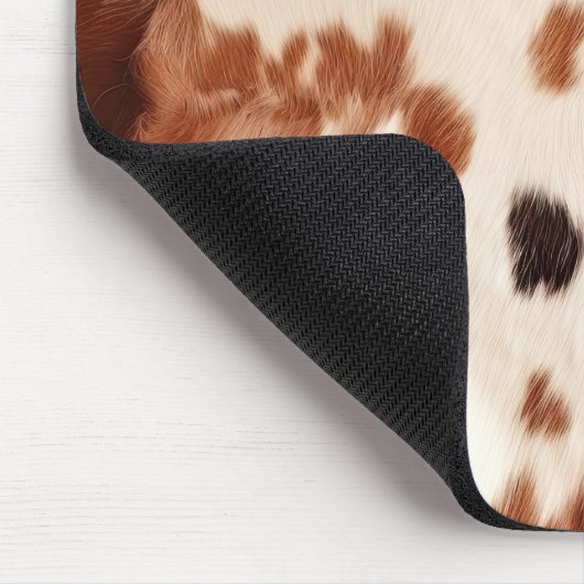 Brown Cream Southwest Cowhide  Muismat (Hoek)