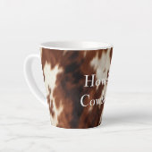 Brown Cream Southwest Koeienhuid Latte Mok (Linkerhoek)
