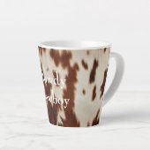 Brown Cream Southwest Koeienhuid Latte Mok (Rechterhoek)