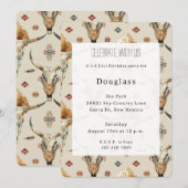 Brown Cream Tribal Native Feathers Verjaardag Kaart (Voorkant / Achterkant)