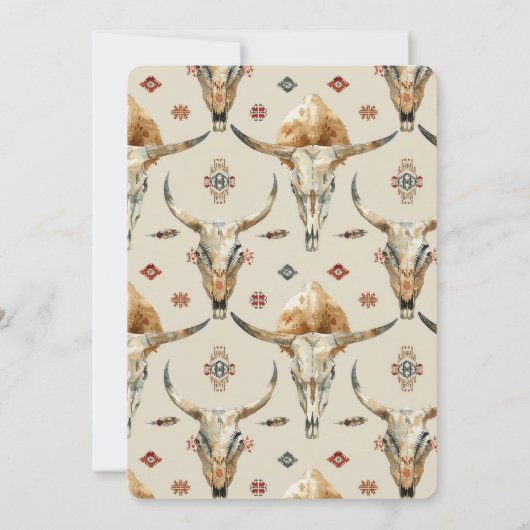 Brown Cream Tribal Native Feathers Verjaardag Kaart (Achterkant)