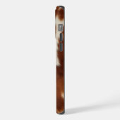 Brown Cream Western Koeienhuid iPhone Hoesje (Linkerkant)
