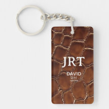  Brown Crocodile Leather Monogram