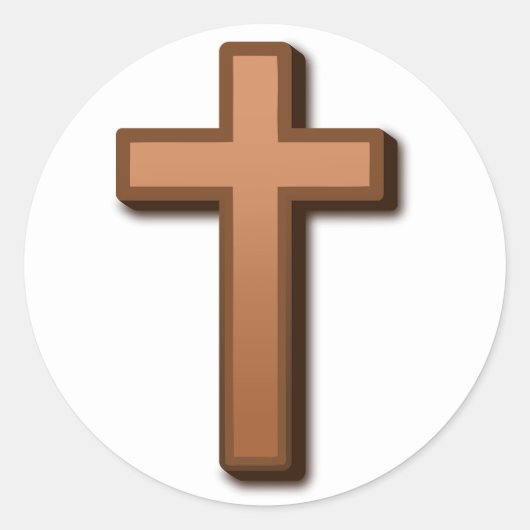 Brown Cross Stickers (Voorkant)