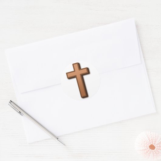 Brown Cross Stickers (Envelop)