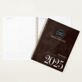 Brown Custom Business Organizer 2025 Bedrijf Logo (Display)
