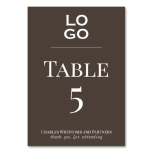 Brown Custom Logo Business of Corporate Event Kaart