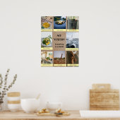 Brown Custom Vision Board Poster (Keuken)