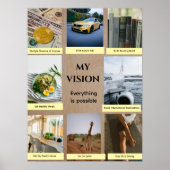 Brown Custom Vision Board Poster (Voorkant)