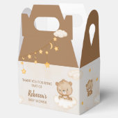Brown Cute Beer we kunnen het Baby shower afwachte Bedankdoosjes (Geopend)