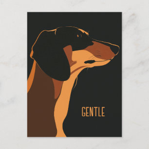 Brown Dachshund Briefkaart