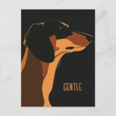 Brown Dachshund Briefkaart (Voorkant)