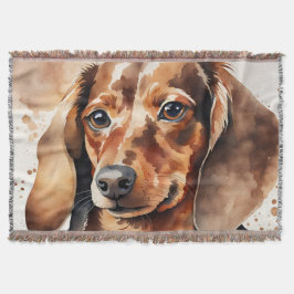 Brown Dachshund Deken