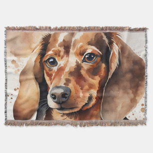 Brown Dachshund Deken
