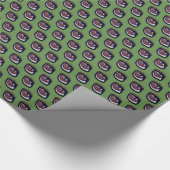 Brown Dachshund Eye Cadeaupapier (Hoek)