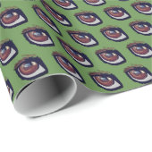 Brown Dachshund Eye Cadeaupapier (Rol Hoek)
