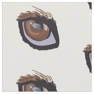 Brown Dachshund Eye Stof