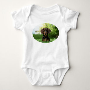Brown Dachshund Puppy Romper