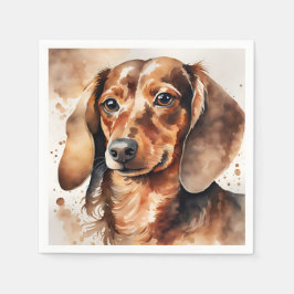 Brown Dachshund Servet