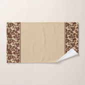 Brown Damask Bad Handdoek (Handdoek)