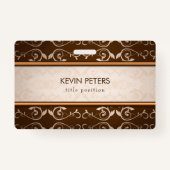 Brown Damask Badge (Voorkant)