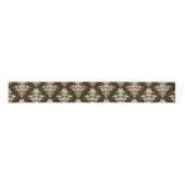 Brown Damask Grosgrain Lint (Voorkant)