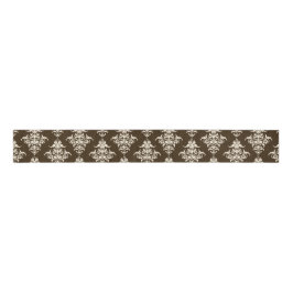 Brown Damask Grosgrain Lint