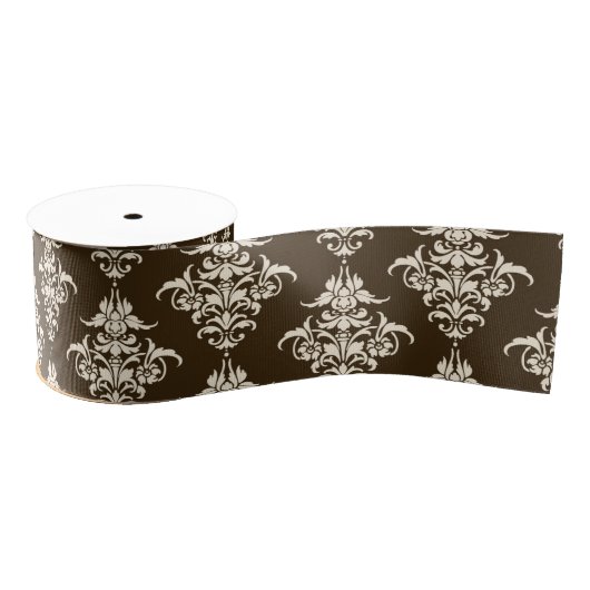 Brown Damask Grosgrain Lint (Spoel)
