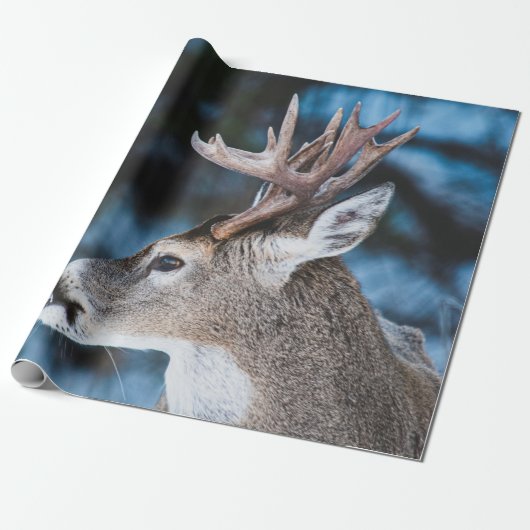 BROWN DEER IN TILT SHIFT LENS CADEAUPAPIER (Uitgerold)