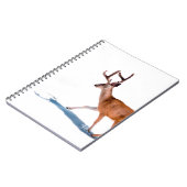 BROWN DEER OP WITTE ACHTERGROND NOTITIEBOEK (Linkerzijde)