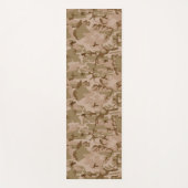 Brown Desert Militaire Camo Patroon Yogamat (Voorkant)