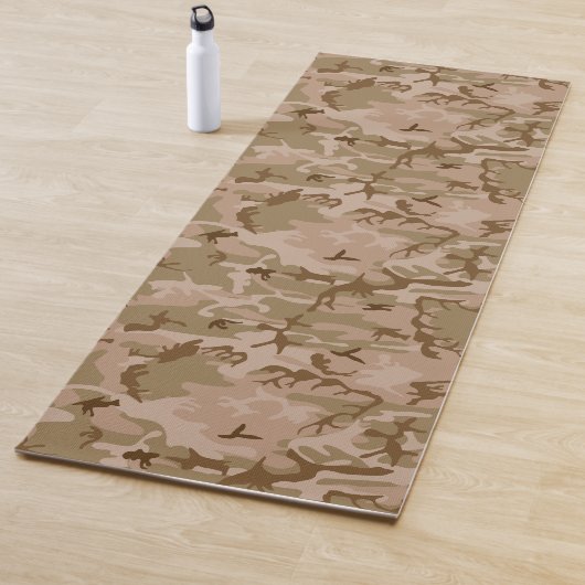 Brown Desert Militaire Camo Patroon Yogamat (In situ)