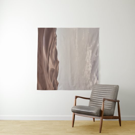 BROWN DESERT ONDER WITTE KLEUREN WANDKLEED (In Situ (horizontaal))