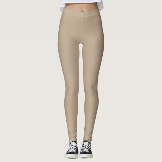 brown design sport women leggings (Voorkant)